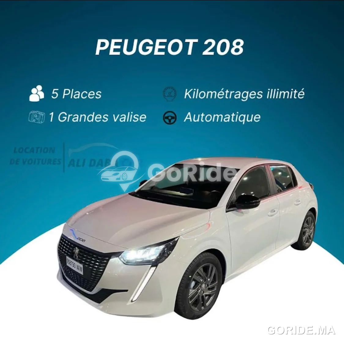 Peugeot 207 2023 - Location voiture oujda