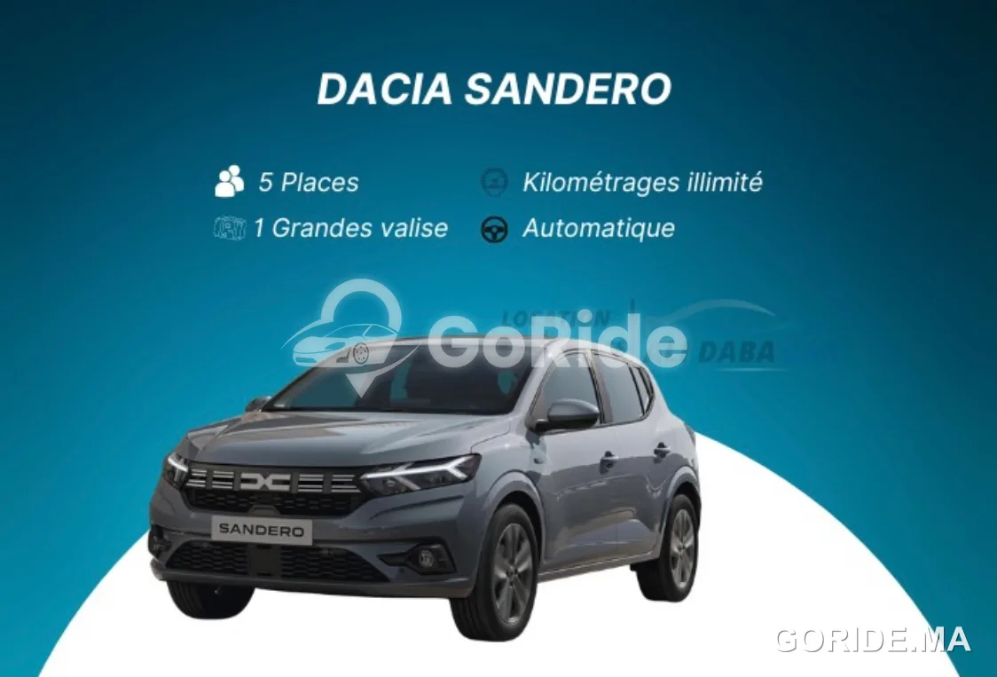 Dacia Sandero 2023 - Location voiture oujda