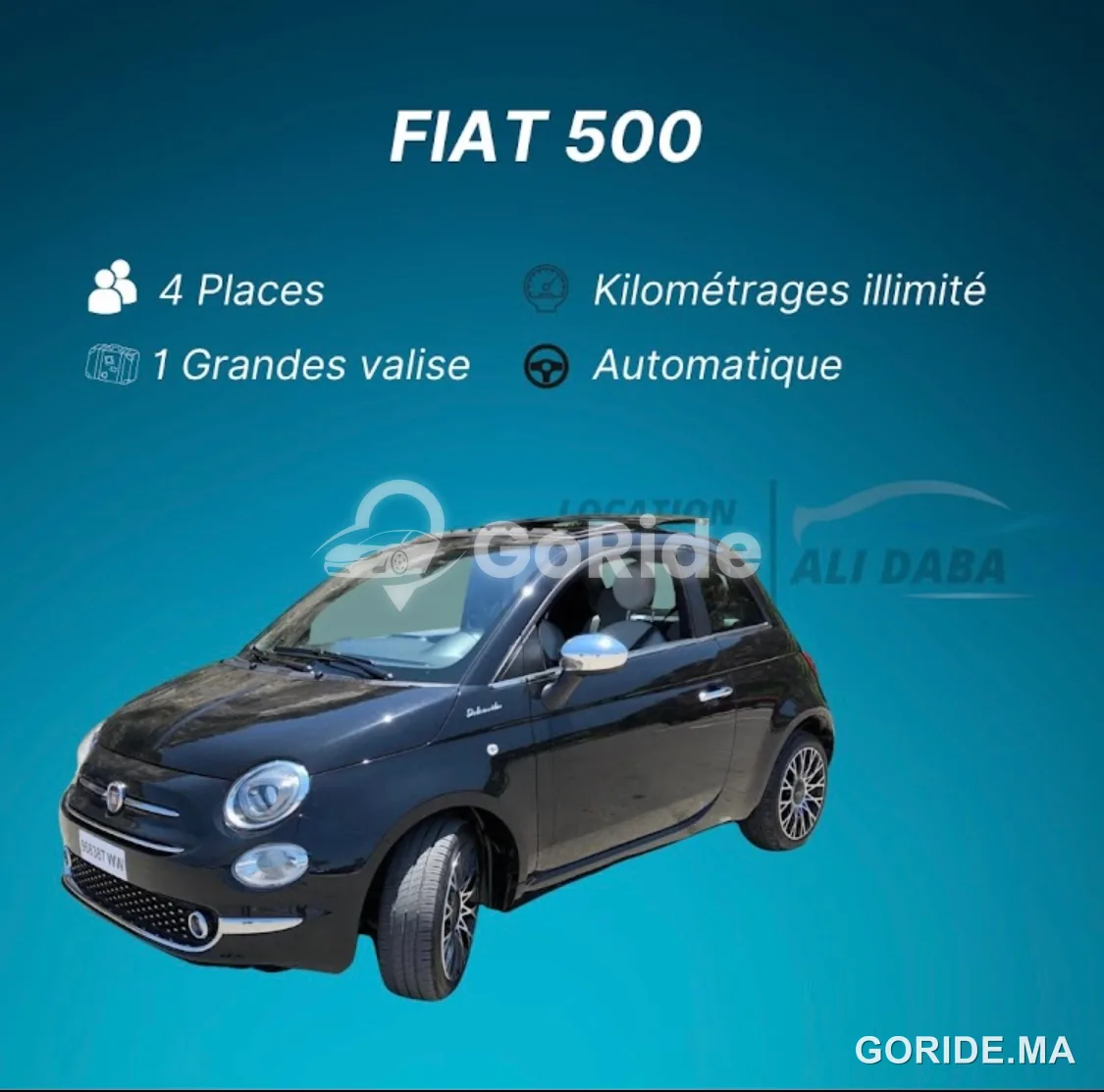 Fiat 500 2023 - Location voiture oujda